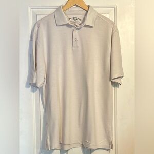 Bahama Bay Club Men's Ivory Short Sleeve Polo Size Large